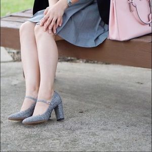 Louise Et Cie Jayde Tweed Mary Janes Block Heel 9